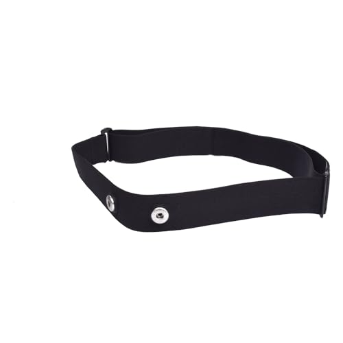 chintell Correa de repuesto para monitor de frecuencia cardíaca Polar H10 Polar H9 Polar H7, correa de pecho de repuesto suave HRM ajustable compatible con sensor de frecuencia cardíaca polar (negro)