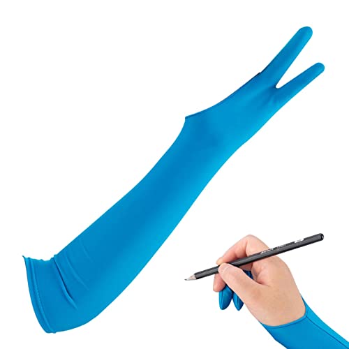 Lecerrot Guante de Dibujo Digital | Guantes de 2 Dedos Guante para Tableta de Dibujo | Guantes de Pintura Transpirables a Prueba de Manchas para Hombres, Mujeres, niños y niñas