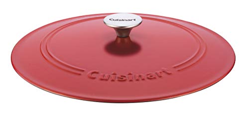 Image of Cuisinart Chef's Classic Enameled Cast Iron Dutch Oven with Lid, Porcelain Enameled Interior, Oven Safe, Induction Compatible, 7-Quart, Oval, Peony Pink