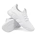 Men's Casual Athletic Sneakers Fashion Lightweight Breathable Mesh Running Shoes White Size 8