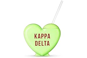 Kappa Delta Tumbler with Straw: The Candy Heart for Sweet Moments