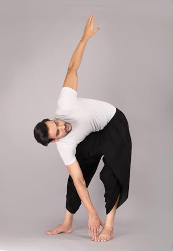 Image of Urali Men's Solid 100% Cotton Dhoti Pants - D100A