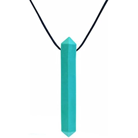 ARK's Krypto-Bite XT Chewable Gem Necklace Chew Jewelry (Extra Tough, Teal) Cover