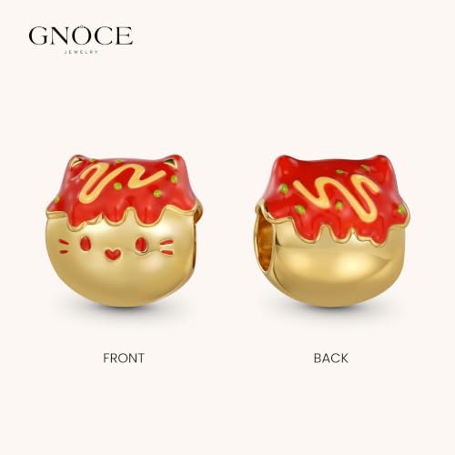 Image of GNOCE Japanese Charm Bead Silver Plated Pendant Dangle Charms fit Bracelet Jewelry Gift for Women