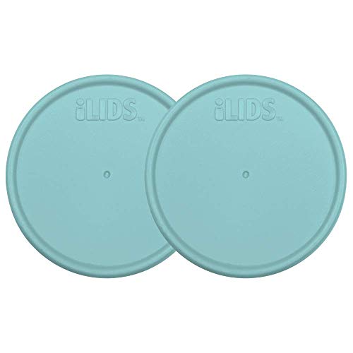 iLIDS Mason Jar Storage Lid, Regular Mouth, Seafoam, 2 Pack, Airtight