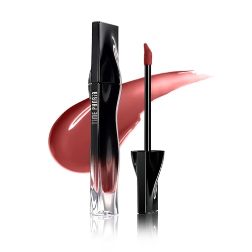 TIMEPHORIA STELLAR DUST LIP STAIN-Long Lasting, Waterproof and Transferproof Lip Tint, Glossy Finish Lip Gloss, Lightweight Lipstick, High Coverage, Stocking Stuffers For Teen Girls (07 QUANTA)
