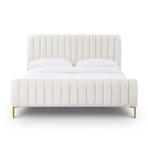 First of a Kind Queen Bed in Natural MDF