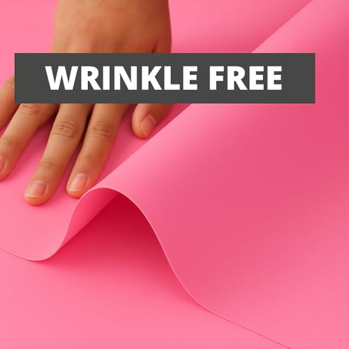 Image of SMILEDRIVE Photography Backdrop, 60 x 120 cm, Dark Pink | PVC PP Material, Waterproof, Wrinkle-Resistant, Professional Studio Photo Background