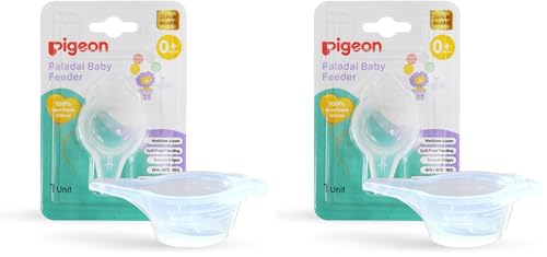 Image of Pigeon Paladai Baby Feeding Silicone Cup - Soft & Reusable Baby Feeder, Easy to Clean - Ideal for Babies (Pack of 2)