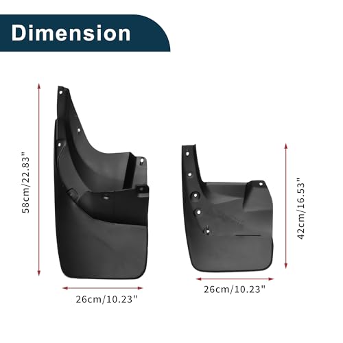 Image of Mud Flaps Splash Guards for Toyota Land Cruiser Prado FJ150 2010-2018 Front & Rear Mud Guards W /Mount Accessories