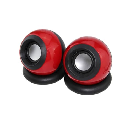 Altavoces de plástico estéreo con control de volumen analógico y conexión USB