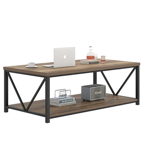 Foluban Modern Coffee Table, Living Room Center Table With Storage thumb #7