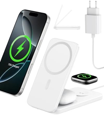 Estación de Carga 3 en 1 Compatible con MagSafe para Apple, Carga...