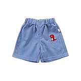 Toddler Boys Shorts Summer Cute Dinosaur Print Elastic Waist Shorts with Pocket Casual Fashion Sports (BU1, 3-4 Years)