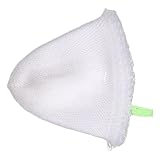 Kisangel Filet de Nylon Blanc Tête Épuisette Tissée Main Résistant pour Mer Rivière o...