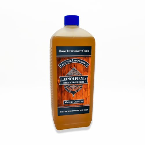 1 Liter Leinöl Firnis Leinölfirnis lebensmittelecht für Holzschutz dreifach gekocht und harzfrei …