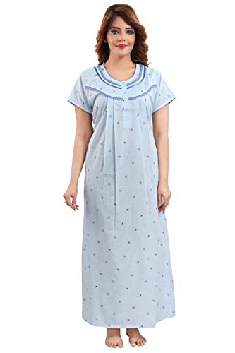 Image of Soulemo Women's Polycotton Printed Maxi Nighty