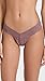 hanky panky Women's Daily Lace Low Rise Thong, Allspice, Brown, Purple, One Size