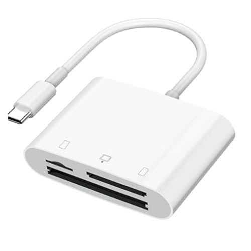Heilanole Lector de Tarjetas SD para Teléfono, Portátil y para Lector con Ranuras para Tarjetas SD/TF. Visor de Cámara Digital. Conectar y Usar.