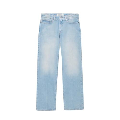 Lacoste Men's 5 Pocket Straight Cut Indigo Jeans, Washed Bleach, 34/344