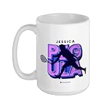 Tennis Type Set - Jessica Pegula Ceramic Mug, White, 15oz