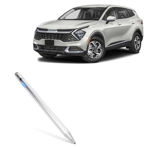 BoxWave Stylus Pen Compatible with Kia 2024 Sportage Display (12.3 in) - AccuPoint Active Stylus, Electronic Stylus with Ultra Fine Tip - Metallic Silver