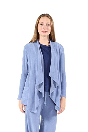 Image of LA CERA Women's Open Front Casual Long Sleeve Knit Classic Sweaters Comfortable Brushed Cascase Cardigan