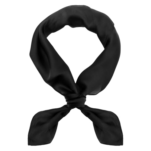 Silk Scarf for Women Satin Neck Scarves Square Satin Scarf Wrap Solid Hair Bandanas Scarfs Lightweight Headband 2 Pack