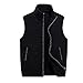Herren Pullover Weste Herren Ärmellos Strickweste Jacke Gr. XXL, Schwarz