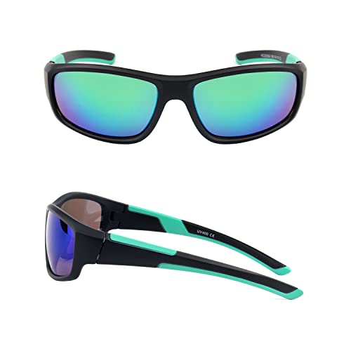 KENBO Kids Sunglasses for Boys Girls Wrap Around Sports Sunglasses with UV Protection Age 3-82