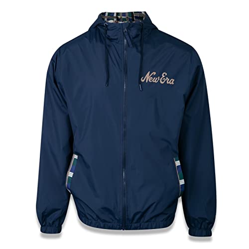 Jaqueta New Era Corta Vento Windbreaker Modern Classic Azul Marinho
