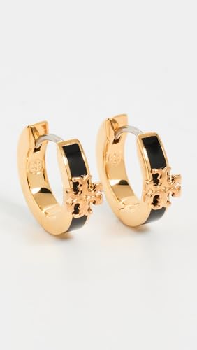 Tory Burch Women's Kira Enamel Huggie Earrings2