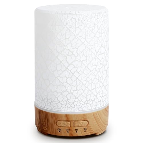 Romon Diffusore di Oli Essenziali, Funzione Aromaterapia 150ML, Diffusore Elettrico di Oli Essenziali ad Ultrasuoni con...