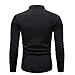 LHWY Camisa de Hombre Otoño Invierno Casual Trun-Down Collar Button Blusa Superior...