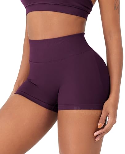 Image of VOYJOY Women Workout Impact Shorts 2.5 inch / 3.6 inch / 4.5 inch / 6 inch Scrunch Butt Booty | Tummy Control, High Waisted, Bike Short, Gentle Compression, for Women