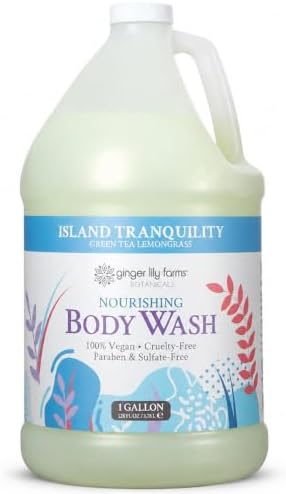 Ginger Lily Farms Botanicals Body Wash, 128oz, Island Tranquility