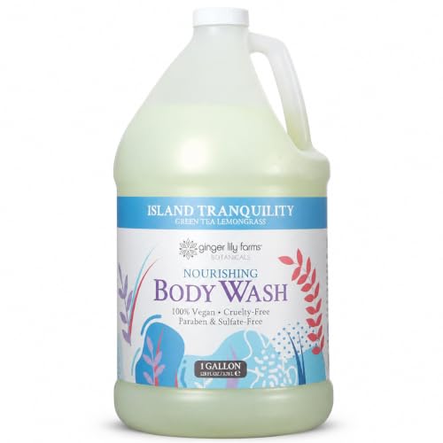 Ginger Lily Farms 1 gal Nourishing Body Wash, Green Tea Lemo...