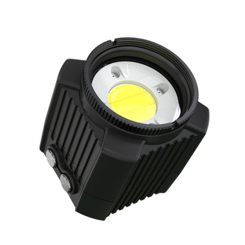Lampe de caméra submersible transportable avec 5 modes d'éclairage IPX8 sous licence pour photographie subaquatique surlignée plan rechargeable lumière LED dense pour vidéos sous-marines