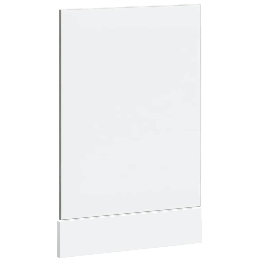 Pannello frontale Lucca per lavastoviglie, 45 x 1,5 x 67 cm, in legno, pannello frontale per lavastoviglie parzialmente integrata, colore grigio cemento, design moderno da cucina