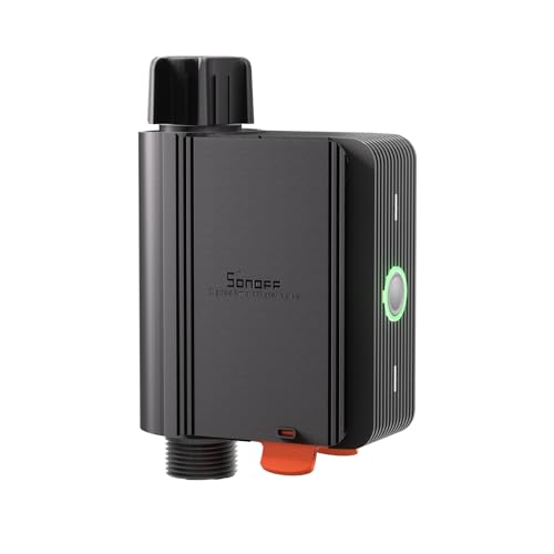 SONOFF Smart Bewässerungscomputer，App-gesteuertes automatisches Bewässerungssystem mit Zeitplanung und Mengensteuerung, erfordert Zigbee 3.0 Hub, kompatibel mit Amazon Alexa und Home Assistant