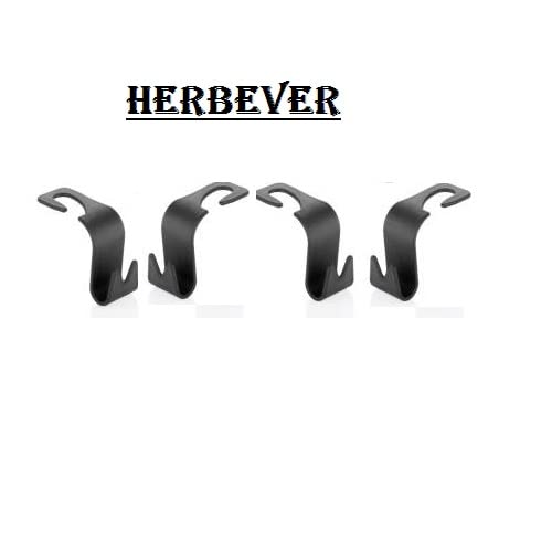 Nicego Car Headrest Hook,Auto Seat Headrest Hangers Portable Organizer Holder Hooks,Car Seat Back Hook, Car SUV Back Seat Headrest Hanger Storage Hooks,Hang Purse and Grocery Shopping Bag (4Pack)