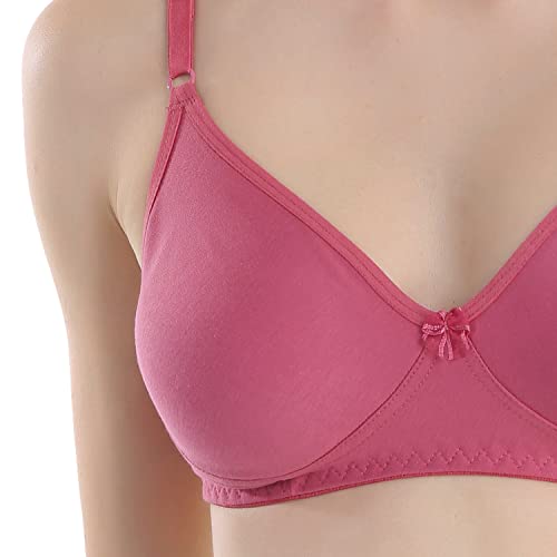 Image of Cotton Blend Seamless Bra for Womens