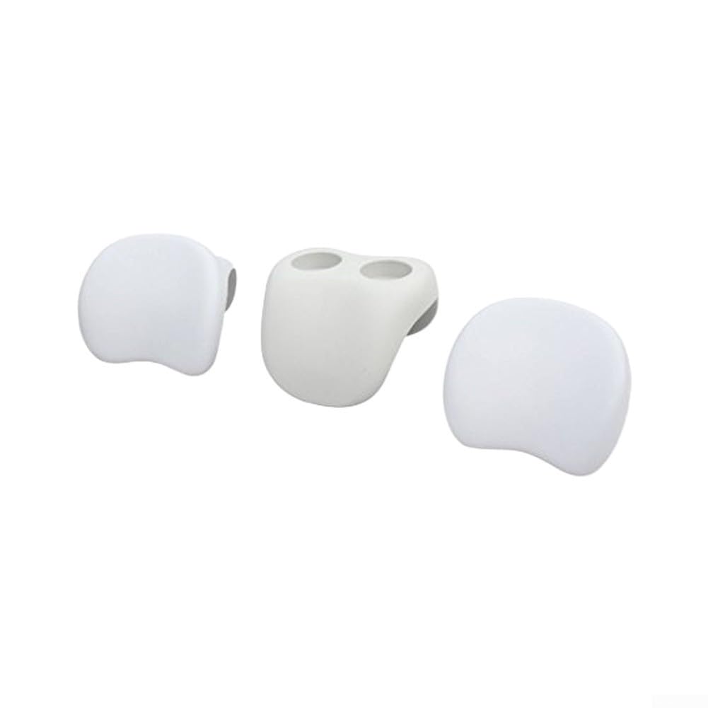 Set comfort per vasca da bagno: 2 cuscini per la testa e portabevande
