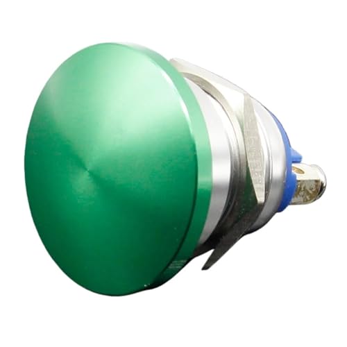 Bouton poussoir métallique 19mm robuste avec mécanisme de verrouillage 5A