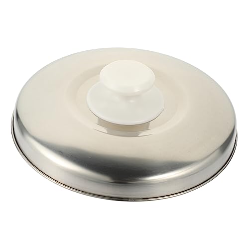 BESTOYARD Tapa de Metal para Olla Arrocera Cubierta Multiusos para Cocción Cocina Tapa Resistente Inoxidable para Olla