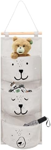 2-teiliger Hängeorganizer Für Tür & Wand - Graue Aufbewahrungstaschen Mit Haken