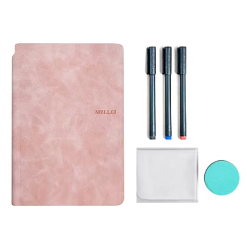 消去ノート実用ホワイトボード書き込みペン付き学校事務用品学生教師消去ホワイトボードメモ帳ショッピングリスト用の小さなホワイトボード