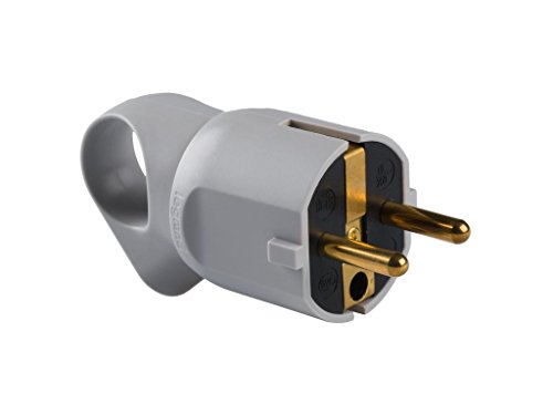 legrand 050192 Profi-Steckdose mit Zugring, 3680 W, 230 V, Grau