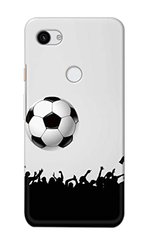 Image of Printed Hard Back Cover Case for Google Pixel 3A Back Cover (Football Icon) -702