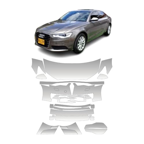 Semelles prédécoupées PPF et vinyle protecteur voiture pour Audi A6 4G2